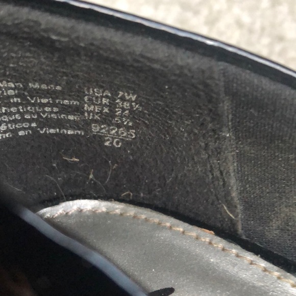 Fiona 4 1/2” Heels. Blk Pat. Leather/Faux Suede - Picture 5 of 7